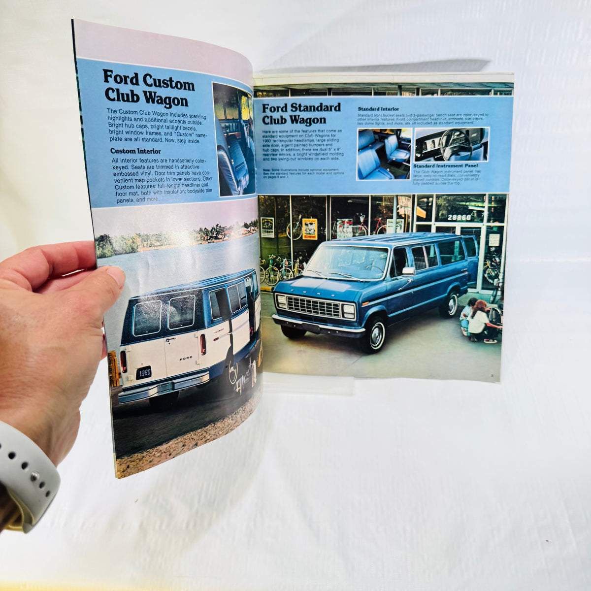 1980 Ford Club Wagon Original Sales Brochure, 8 Pages
