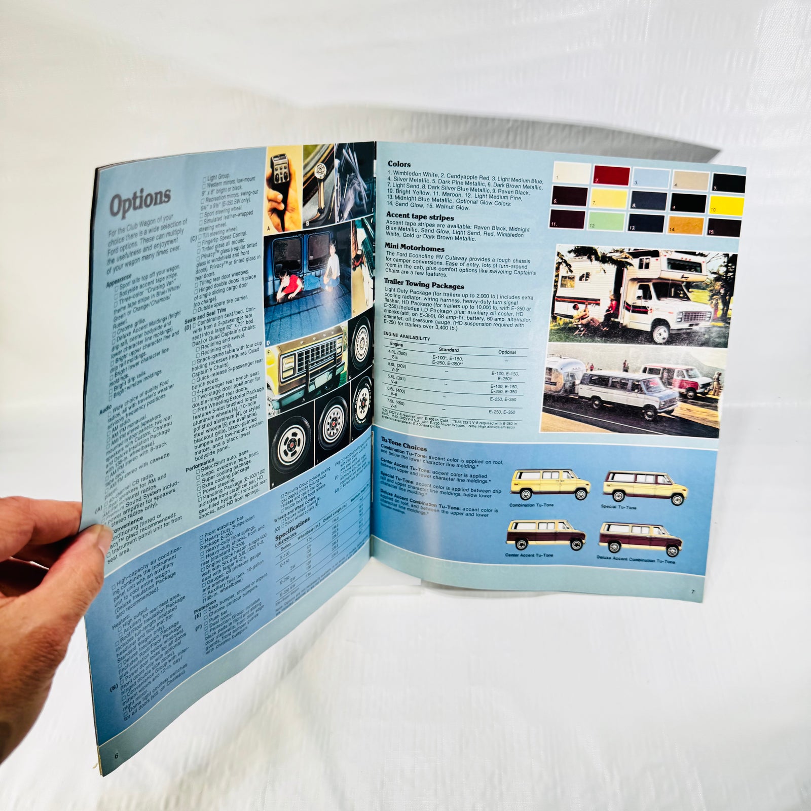 1980 Ford Club Wagon Original Sales Brochure, 8 Pages