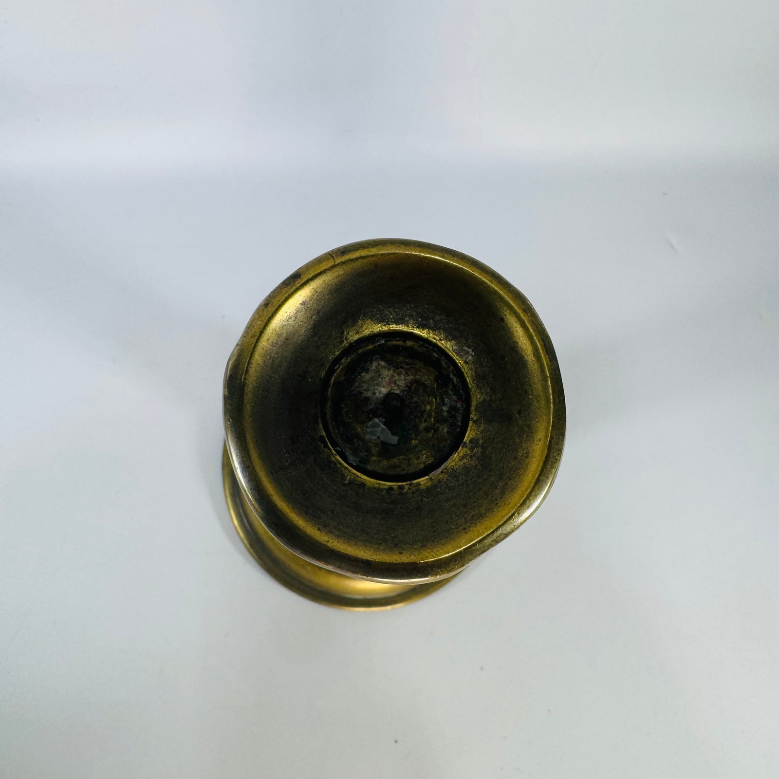 Antique Brass Push-Up Candlestick | Adjustable 19th Century Candle Holder