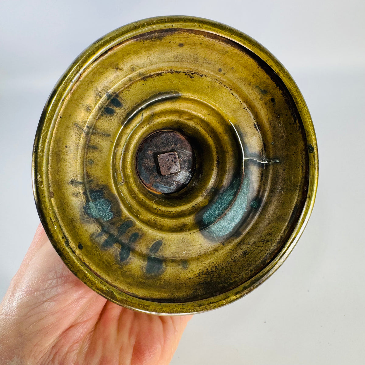 Antique Brass Push-Up Candlestick | Adjustable 19th Century Candle Holder