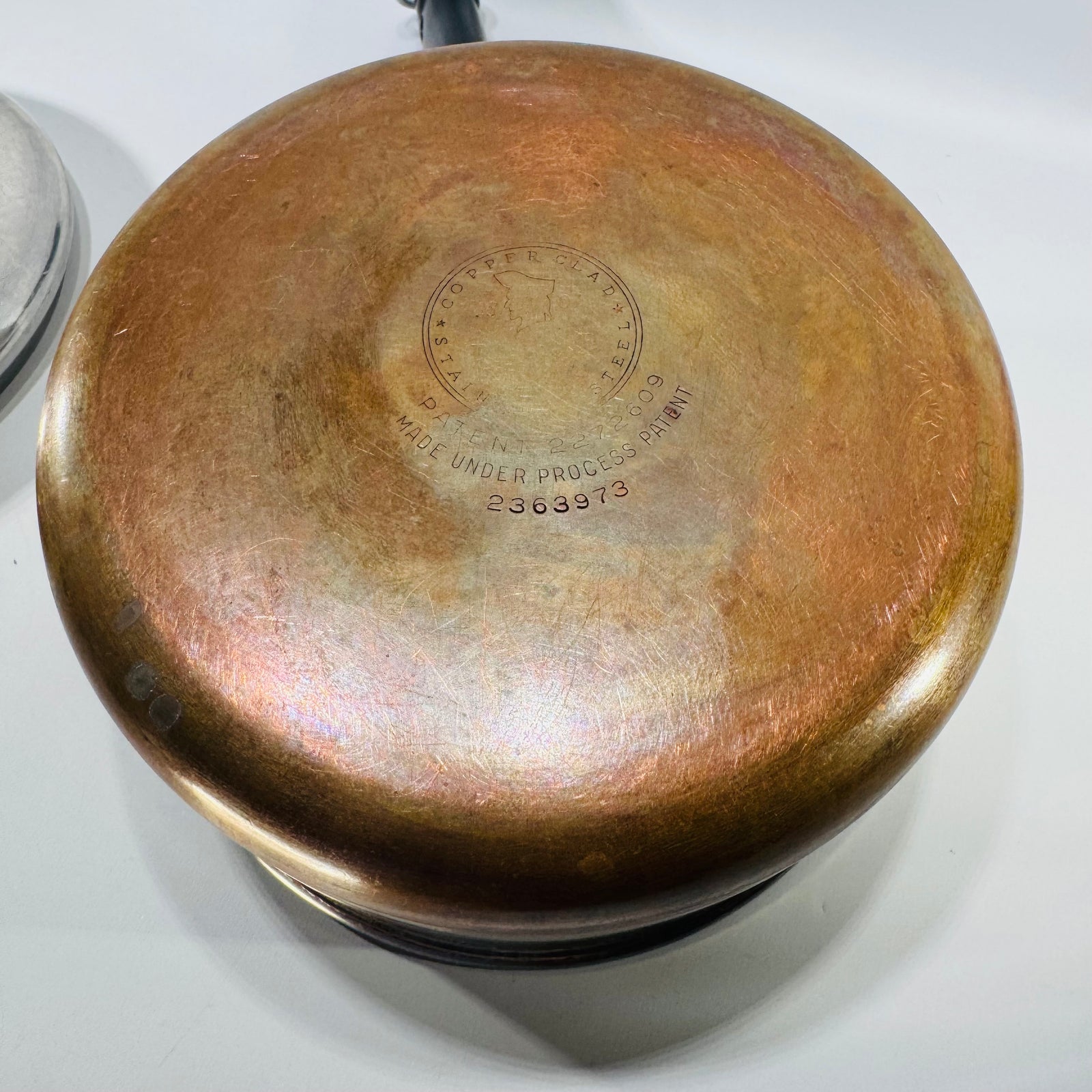 Vintage Revere Ware 2 Quart Copper Clad Saucepan with Lid | Patent 2363973