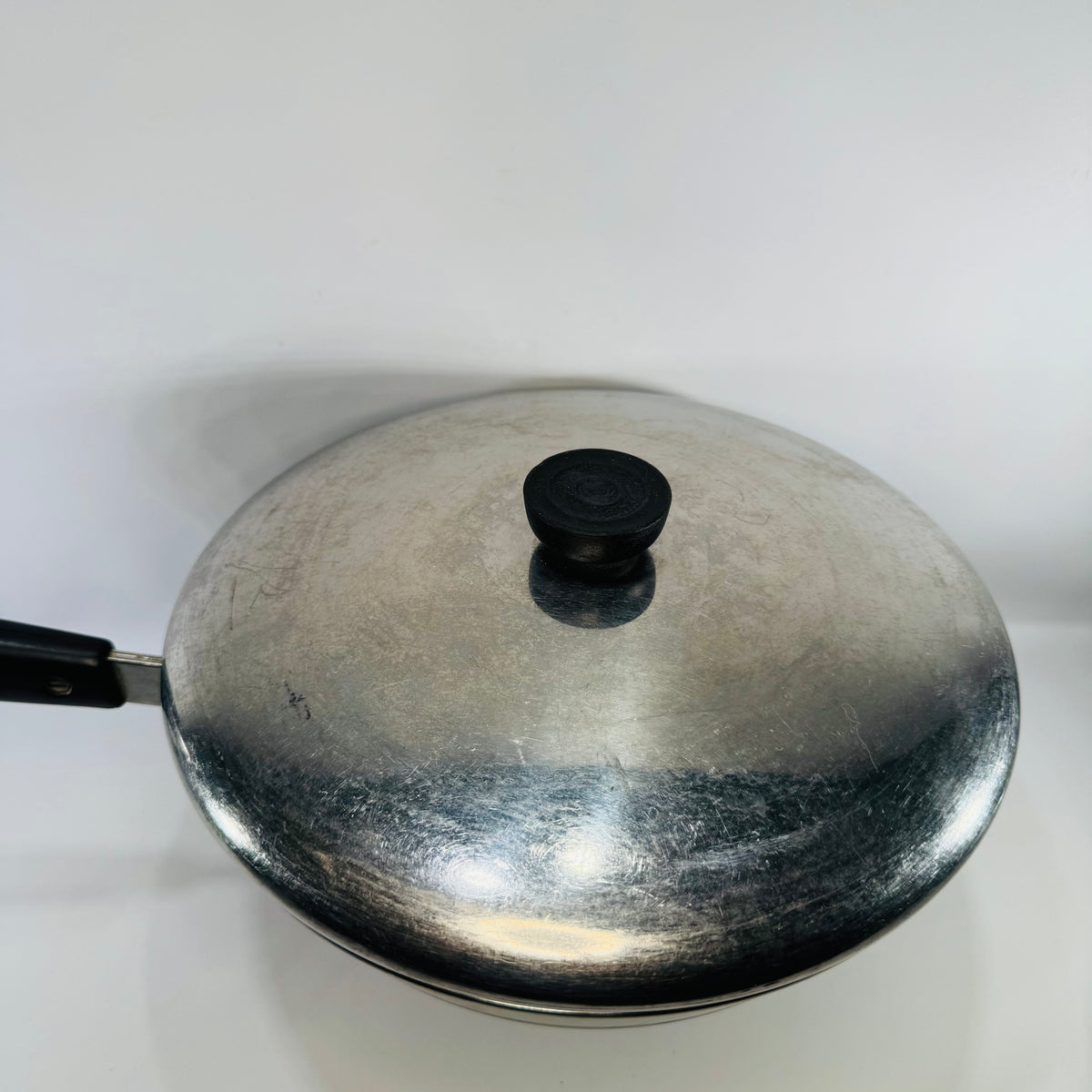 Vintage Revere Ware 10 Inch Skillet with Lid | Copper Clad Stainless Steel Pan