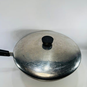 Vintage Revere Ware 10 Inch Skillet with Lid | Copper Clad Stainless Steel Pan