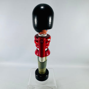Vintage Wooden Stacking Toy Soldier—British Guard “Beefeater” Style, 1970s–80s, Made in Czechoslovakia