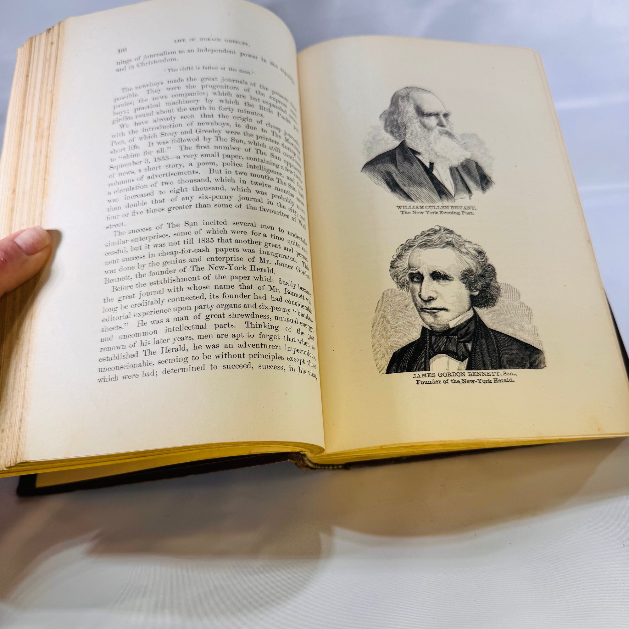 The Life of Horace Greeley, Founder of the New York Tribune by L.D. Ingersoll (1873), Union Publishing Company, Hardcove