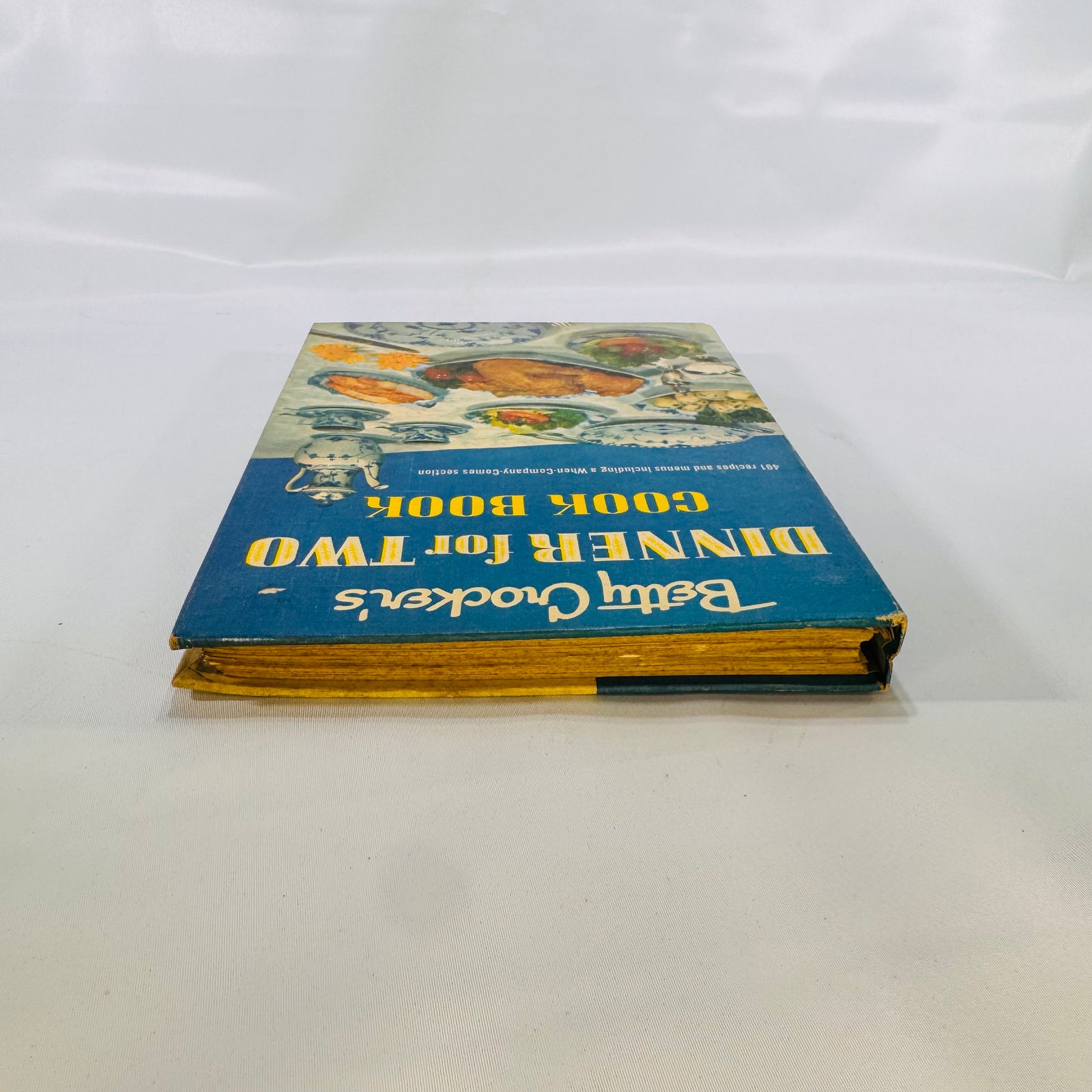 Betty Crocker's Dinner for Two Cook Book by General Mills (1958), Illustrated by Charles Harper, Simon and Schuster, First Edition, Hardcover with Metal Spiral Binding