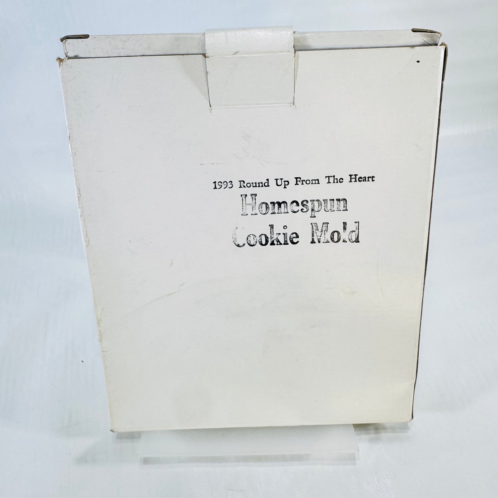 Pampered Chef Homespun Heart Cookie Mold 1993 Round Up from the Heart with Original Box
