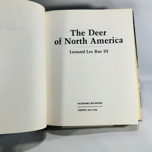 Wildlife Natural History — The Deer of North America (1980, 4th printing) — Leonard Lee Rue III | Illustrated Outdoor Life reference
