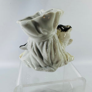 Vintage Ceramic Cat Toothpick Holder | Whimsical Kitten Mini Planter Decor