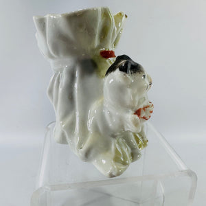 Vintage Ceramic Cat Toothpick Holder | Whimsical Kitten Mini Planter Decor
