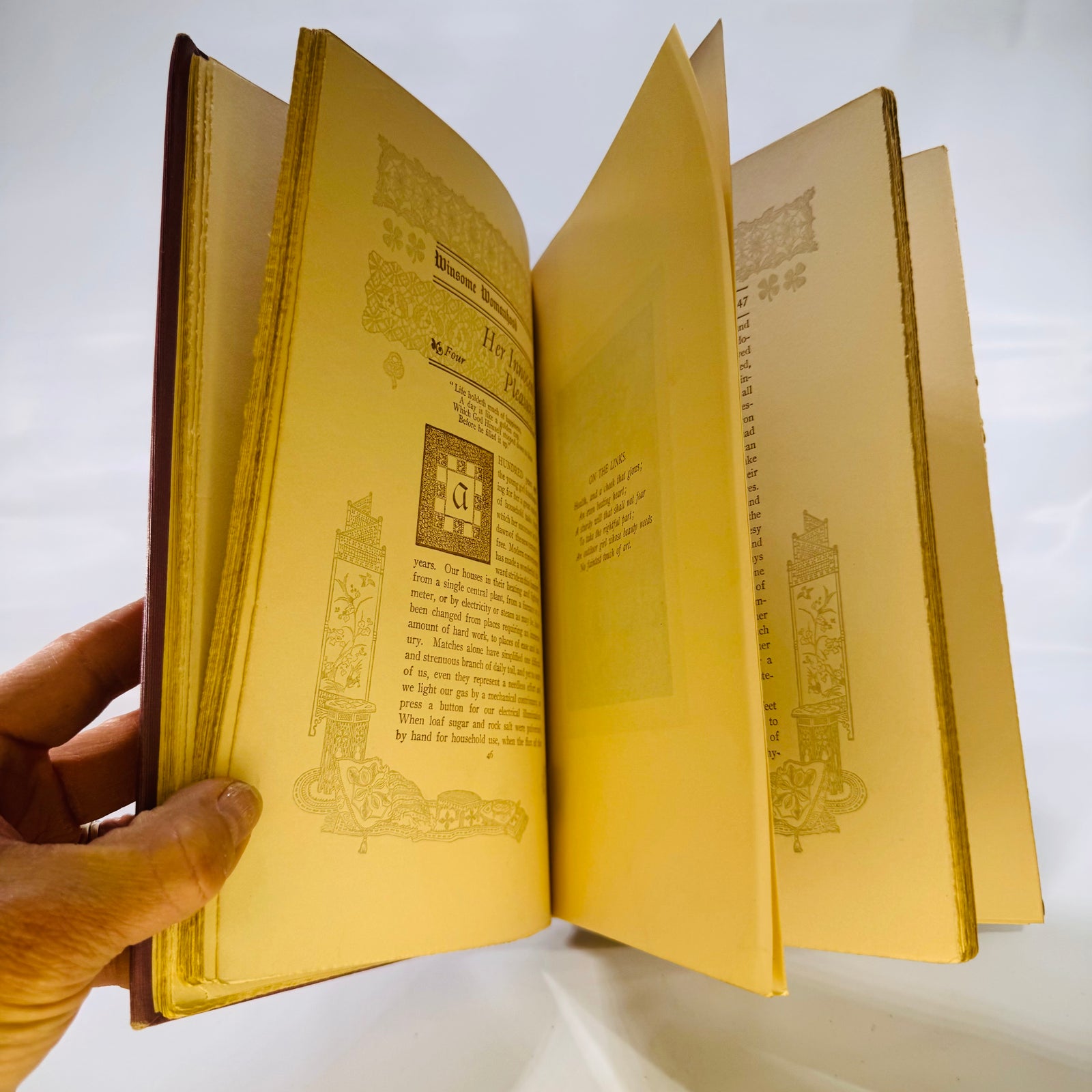 Winsome Womanhood by Margaret E. Sangster (1901), Fleming H. Revell Company, Ornate Hardcover