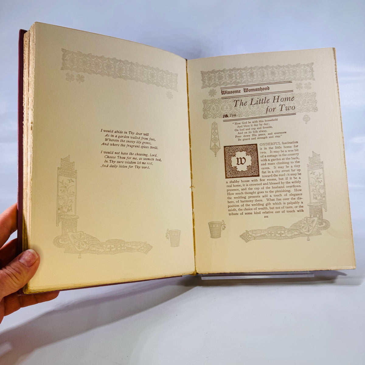 Winsome Womanhood by Margaret E. Sangster (1901), Fleming H. Revell Company, Ornate Hardcover