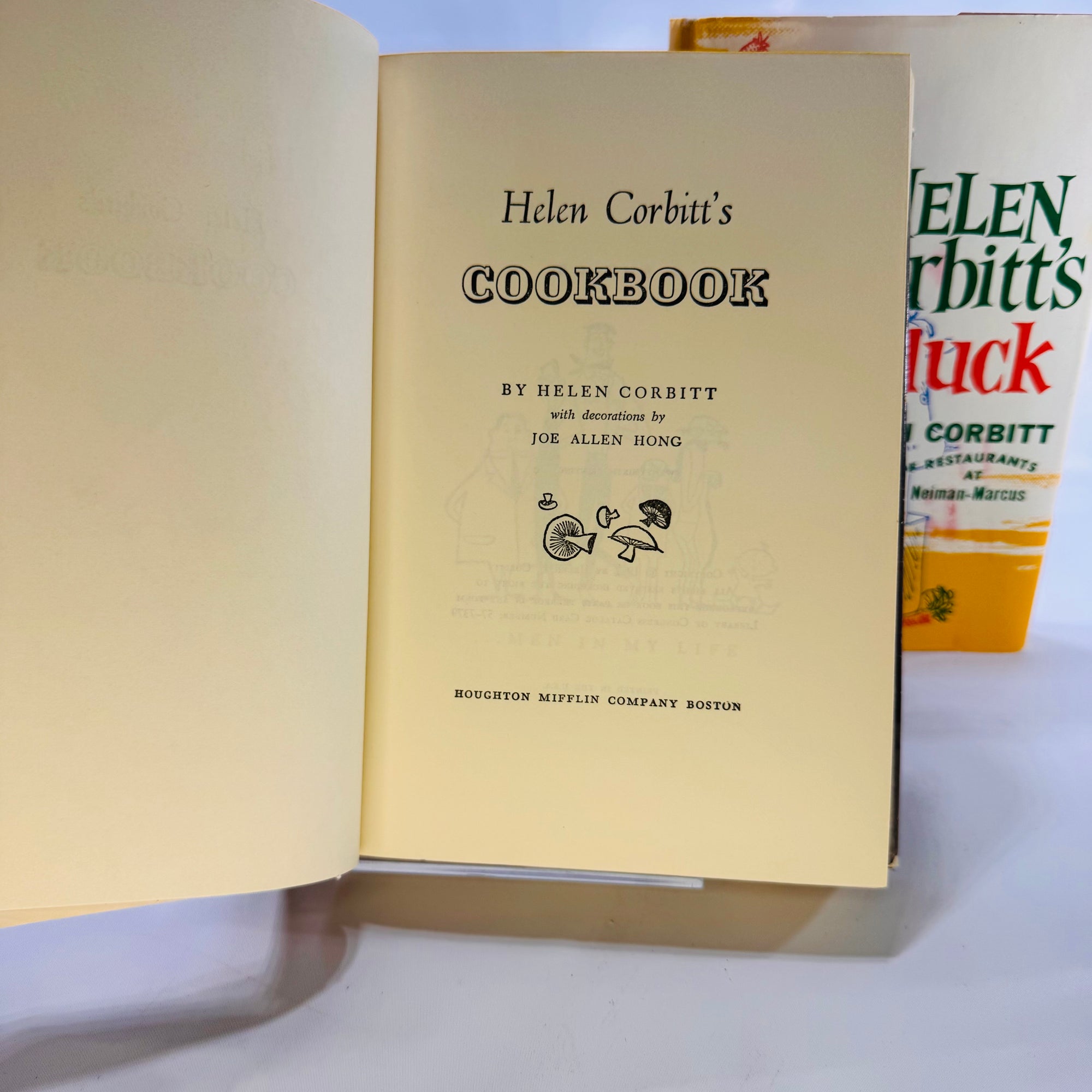 Two Vintage Cookbooks by Helen Corbitt: “Helen Corbitt’s Cookbook” (1957) & “Helen Corbitt’s Potluck” (1962)