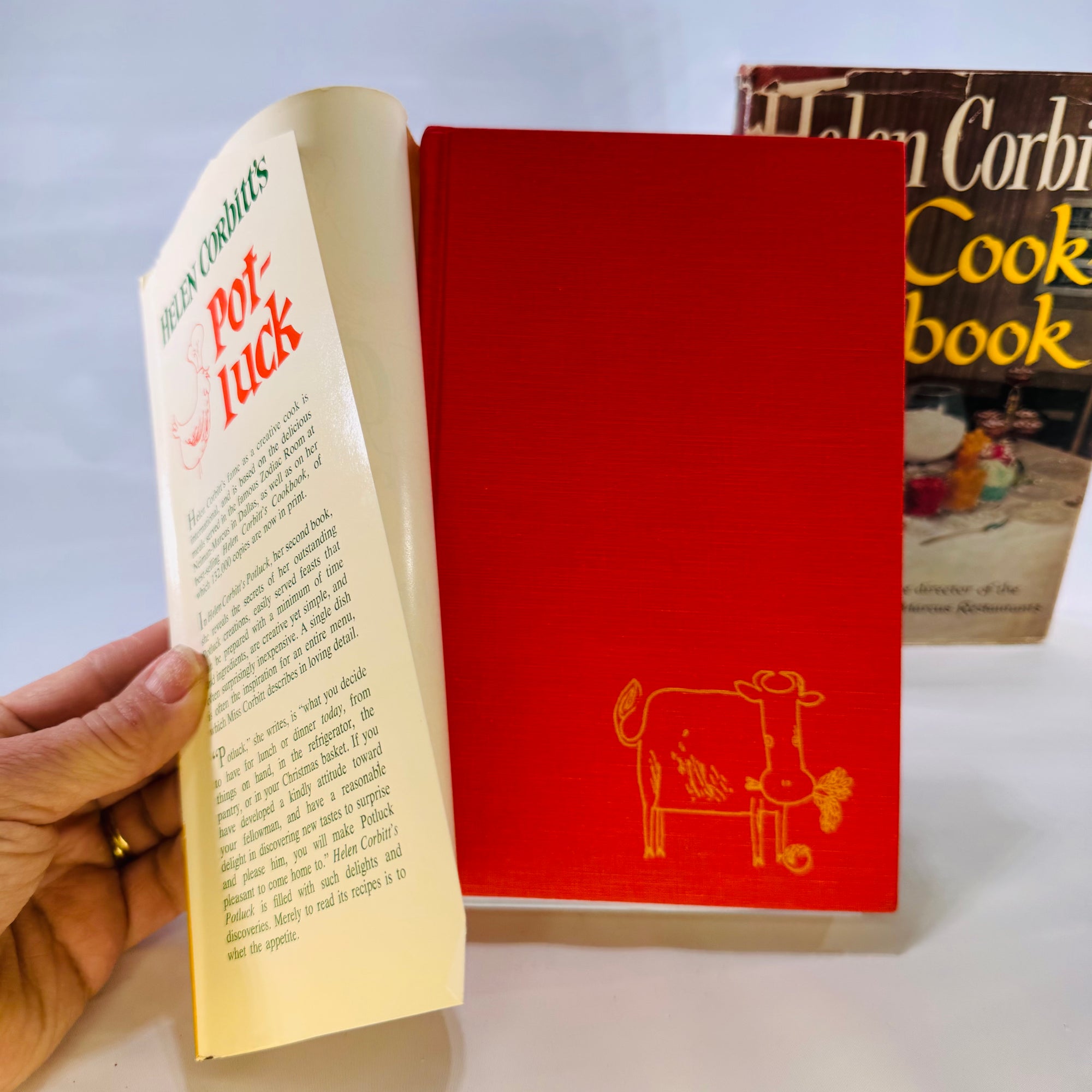 Two Vintage Cookbooks by Helen Corbitt: “Helen Corbitt’s Cookbook” (1957) & “Helen Corbitt’s Potluck” (1962)