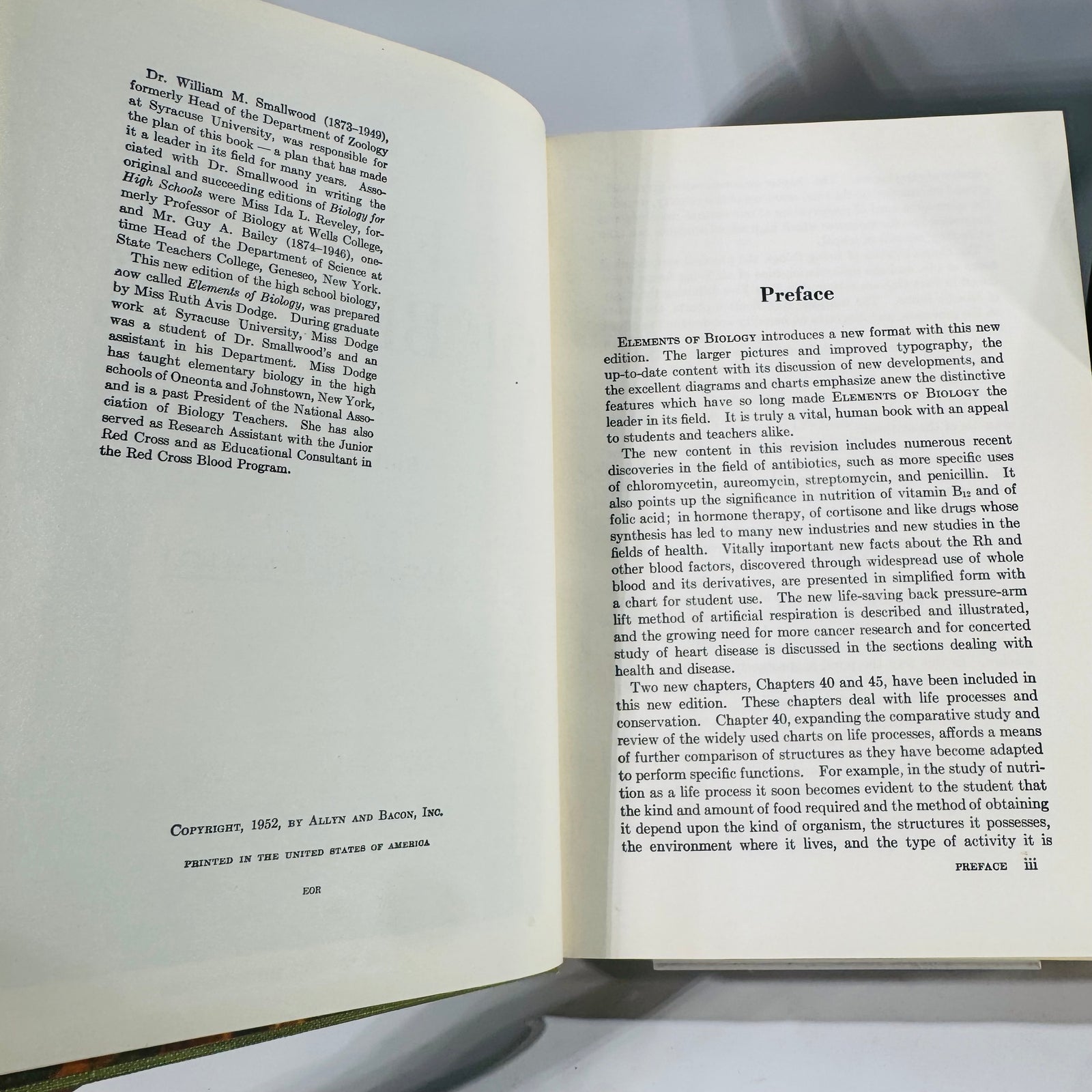 Natural History / Biology Textbook Lot — Elements of Biology (1957) + Biology: The Living World (1968) — Illustrated Hardcovers | Mid-Century Science