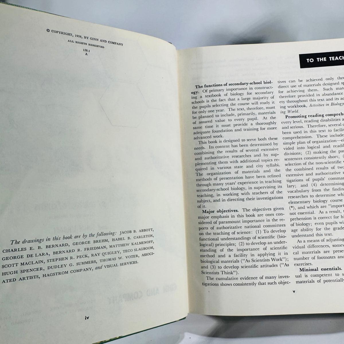 Natural History / Biology Textbook Lot — Elements of Biology (1957) + Biology: The Living World (1968) — Illustrated Hardcovers | Mid-Century Science