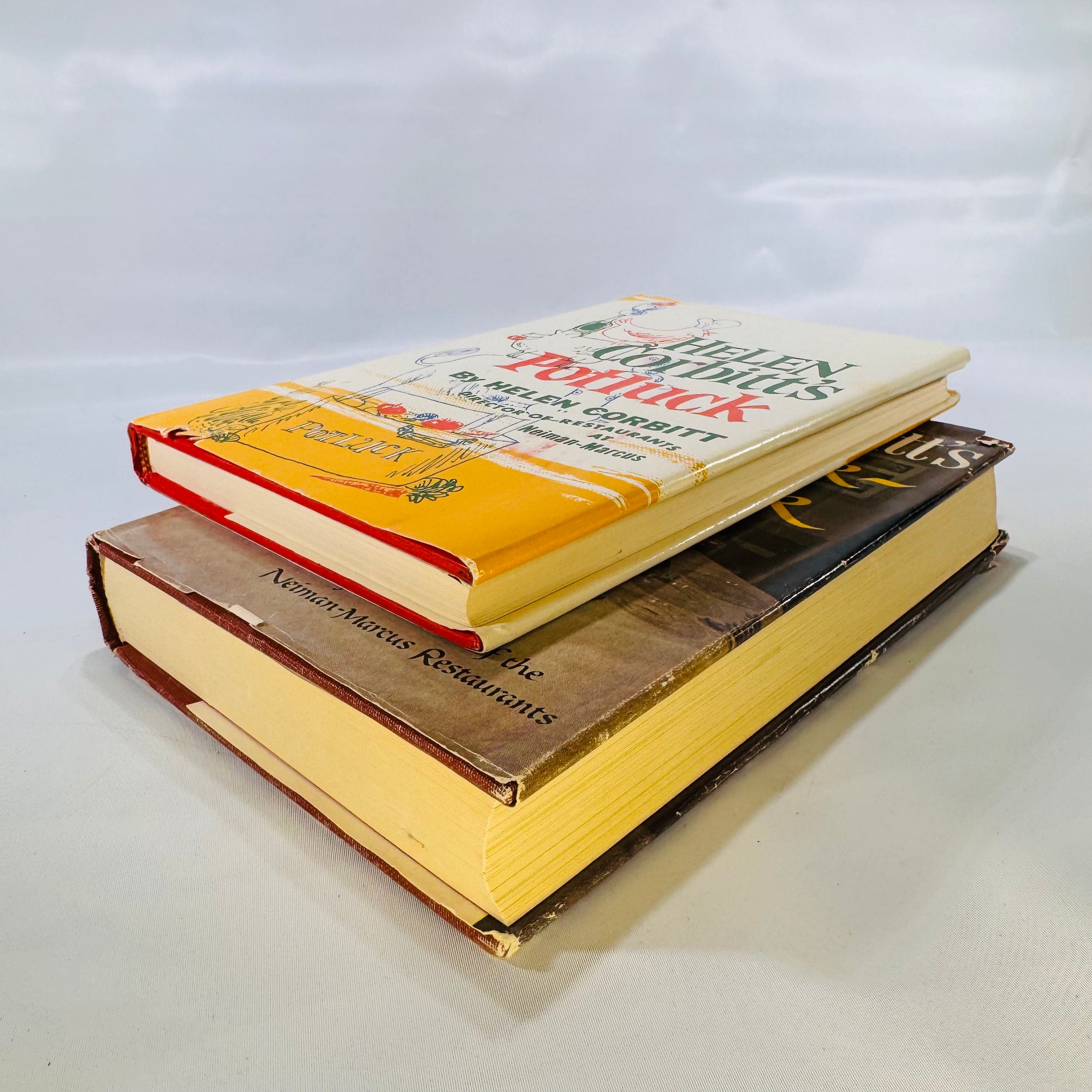 Two Vintage Cookbooks by Helen Corbitt: “Helen Corbitt’s Cookbook” (1957) & “Helen Corbitt’s Potluck” (1962)