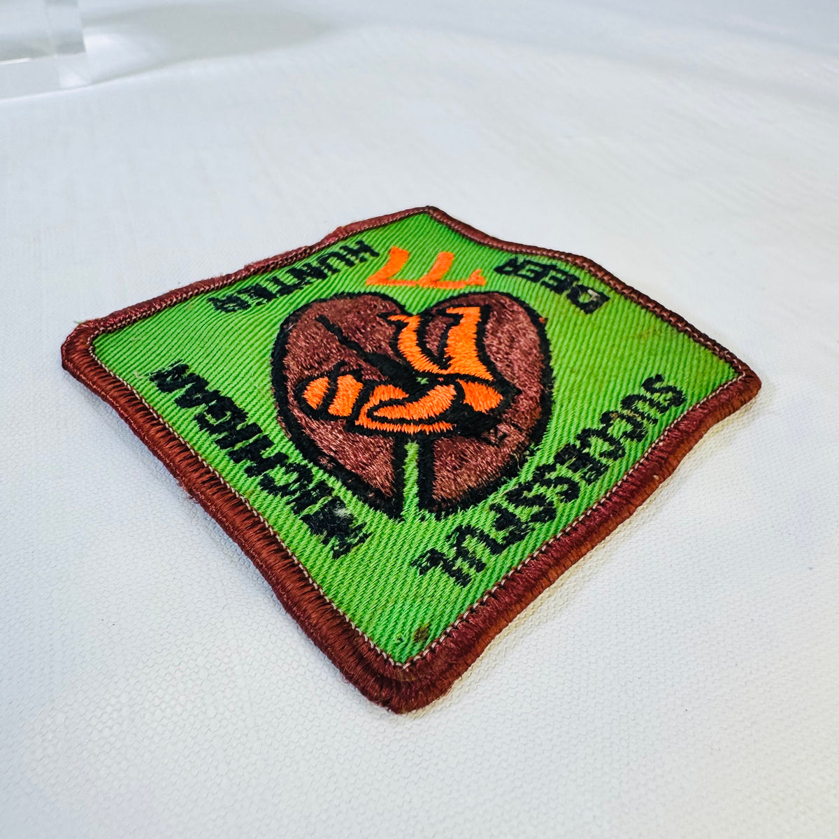 1977 Michigan DNR Successful Deer Hunter Patch Original Green Hunting Award