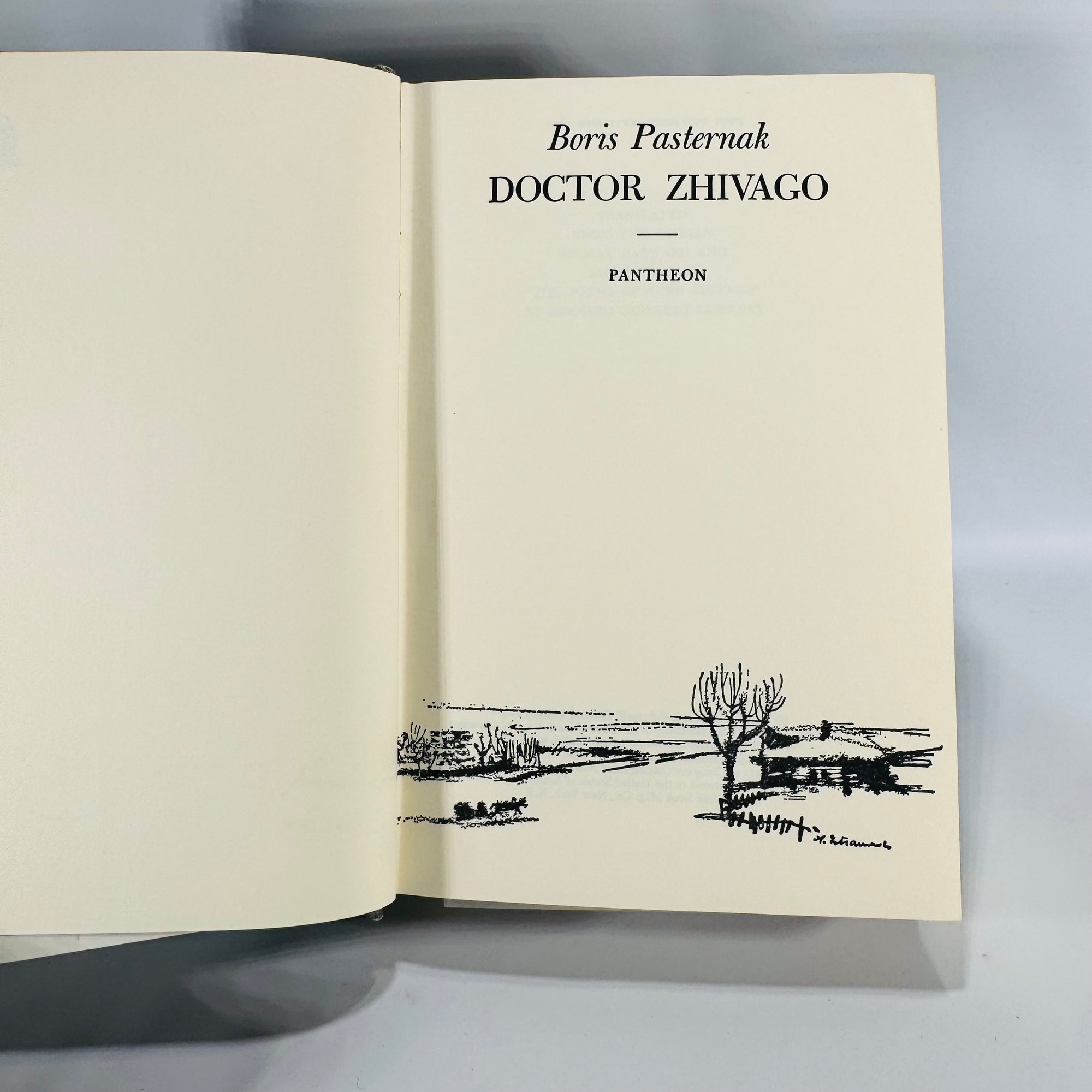 Doctor Zhivago by Boris Pasternak (Pantheon, 559 pp) — Max Hayward & Manya Harari trans. 1958 | Classic Literature Russian Novel