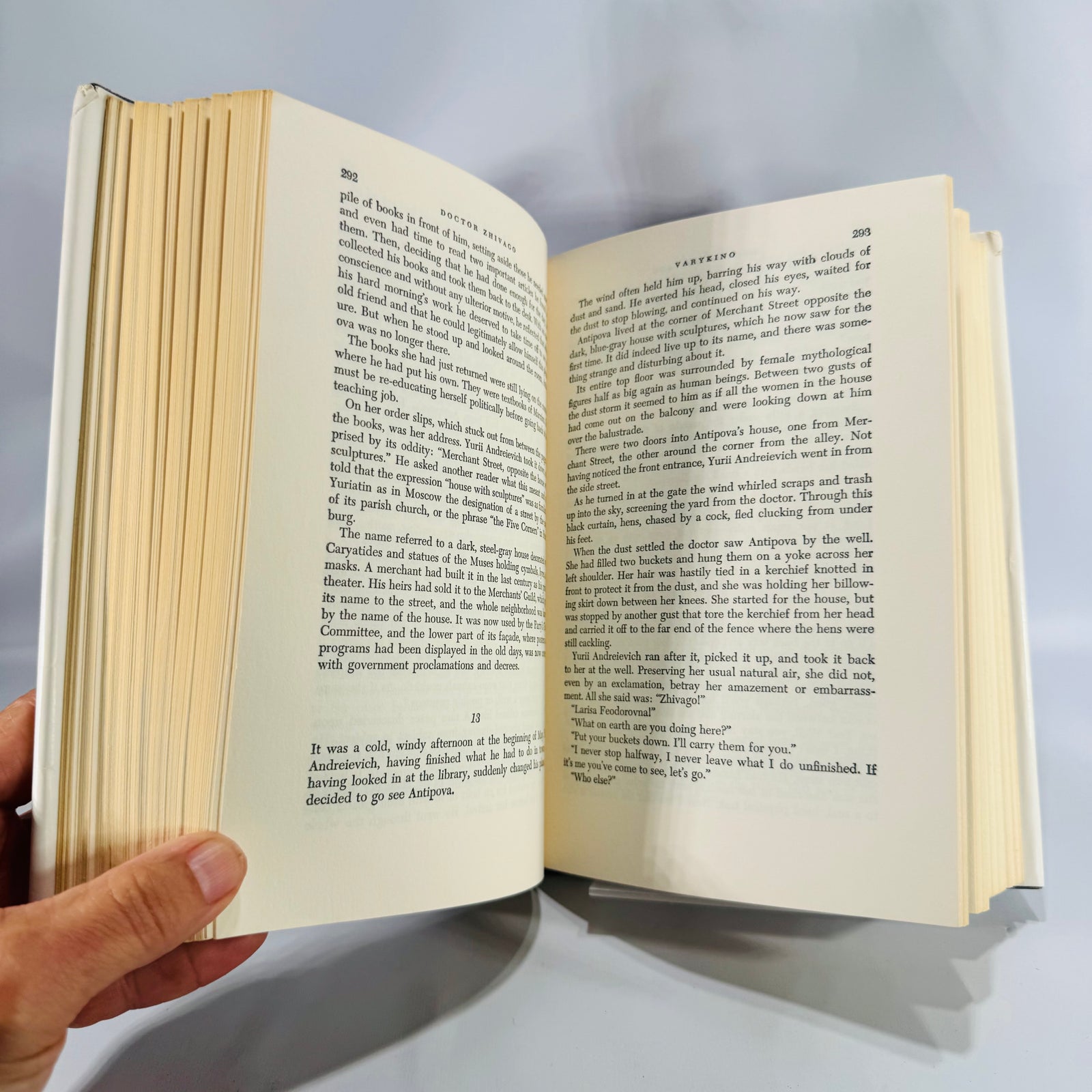 Doctor Zhivago by Boris Pasternak (Pantheon, 559 pp) — Max Hayward & Manya Harari trans. 1958 | Classic Literature Russian Novel