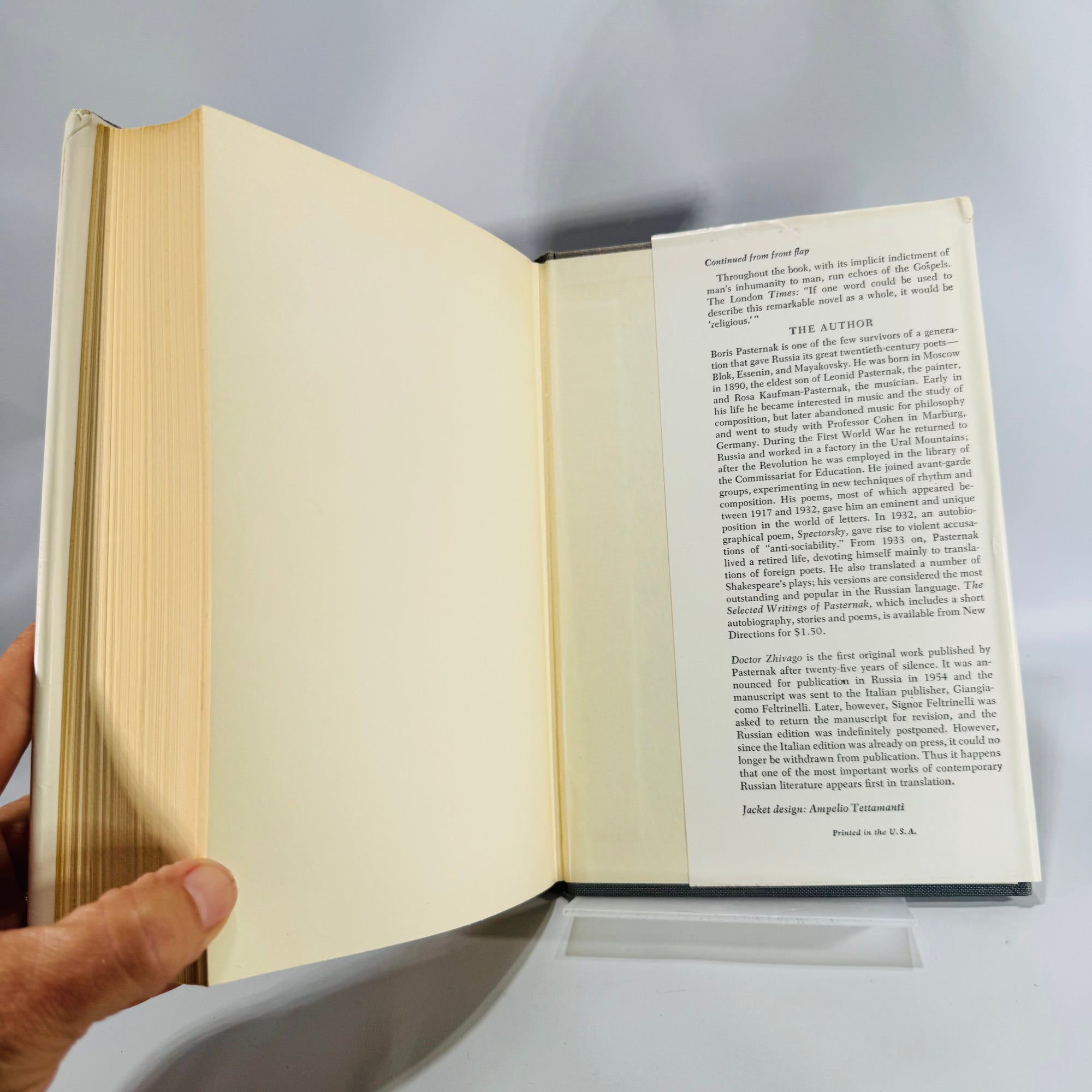 Doctor Zhivago by Boris Pasternak (Pantheon, 559 pp) — Max Hayward & Manya Harari trans. 1958 | Classic Literature Russian Novel