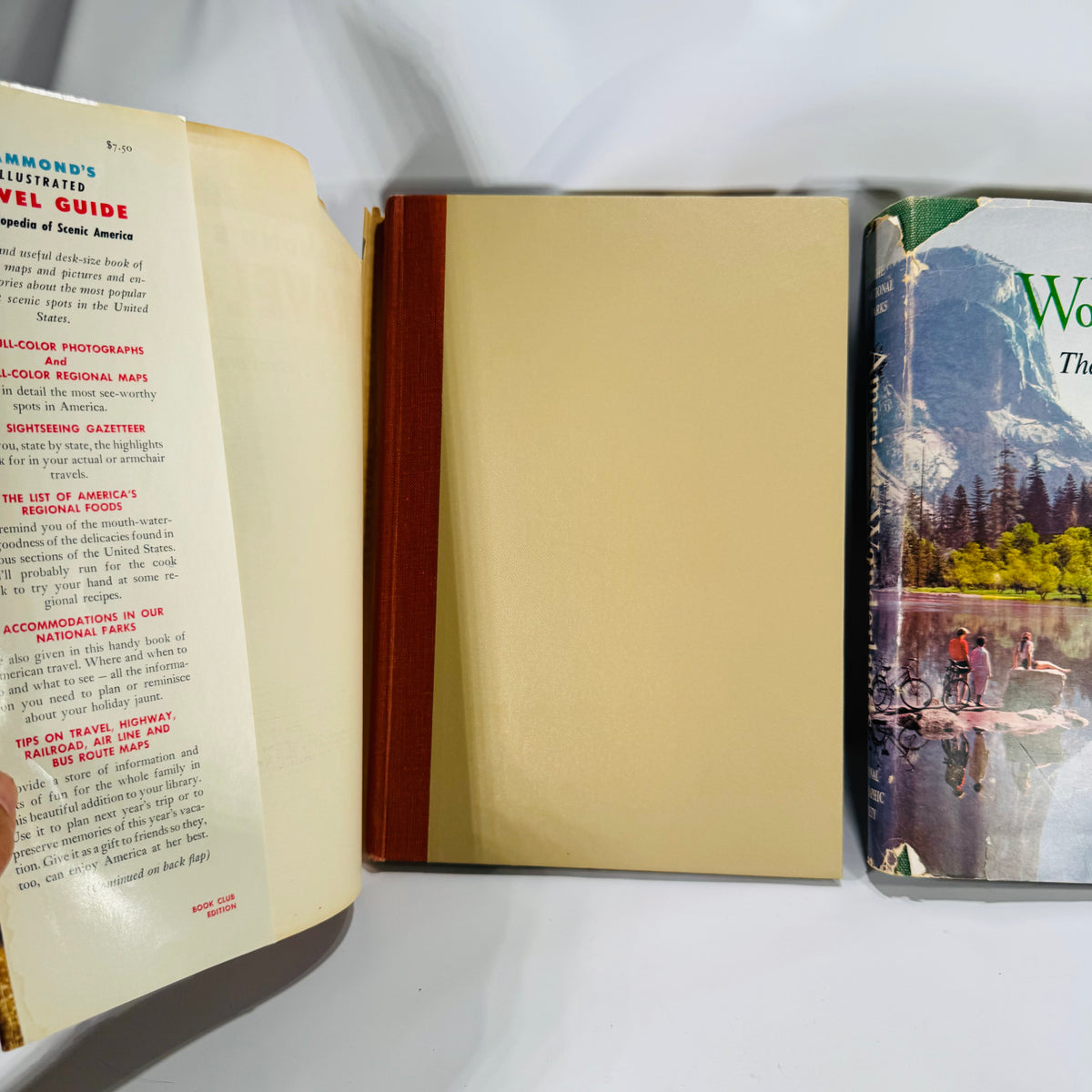 Travel & National Parks Pictorial Guides — America’s Wonderlands (1959, later printing) + Hammond’s Illustrated Travel Guide (1957, Book Club) — National Geographic & C.S. Hammond | Photo-rich, Reference, Travel & Geography
