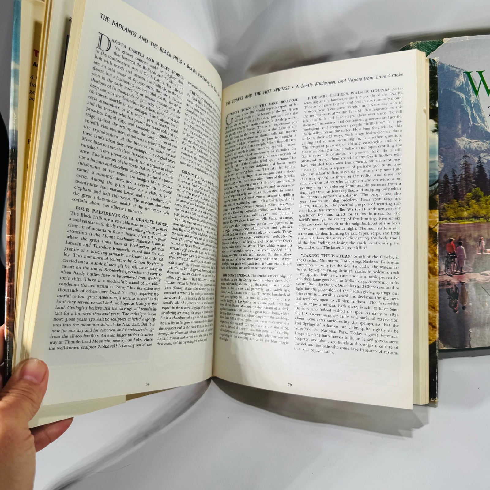 Travel & National Parks Pictorial Guides — America’s Wonderlands (1959, later printing) + Hammond’s Illustrated Travel Guide (1957, Book Club) — National Geographic & C.S. Hammond | Photo-rich, Reference, Travel & Geography