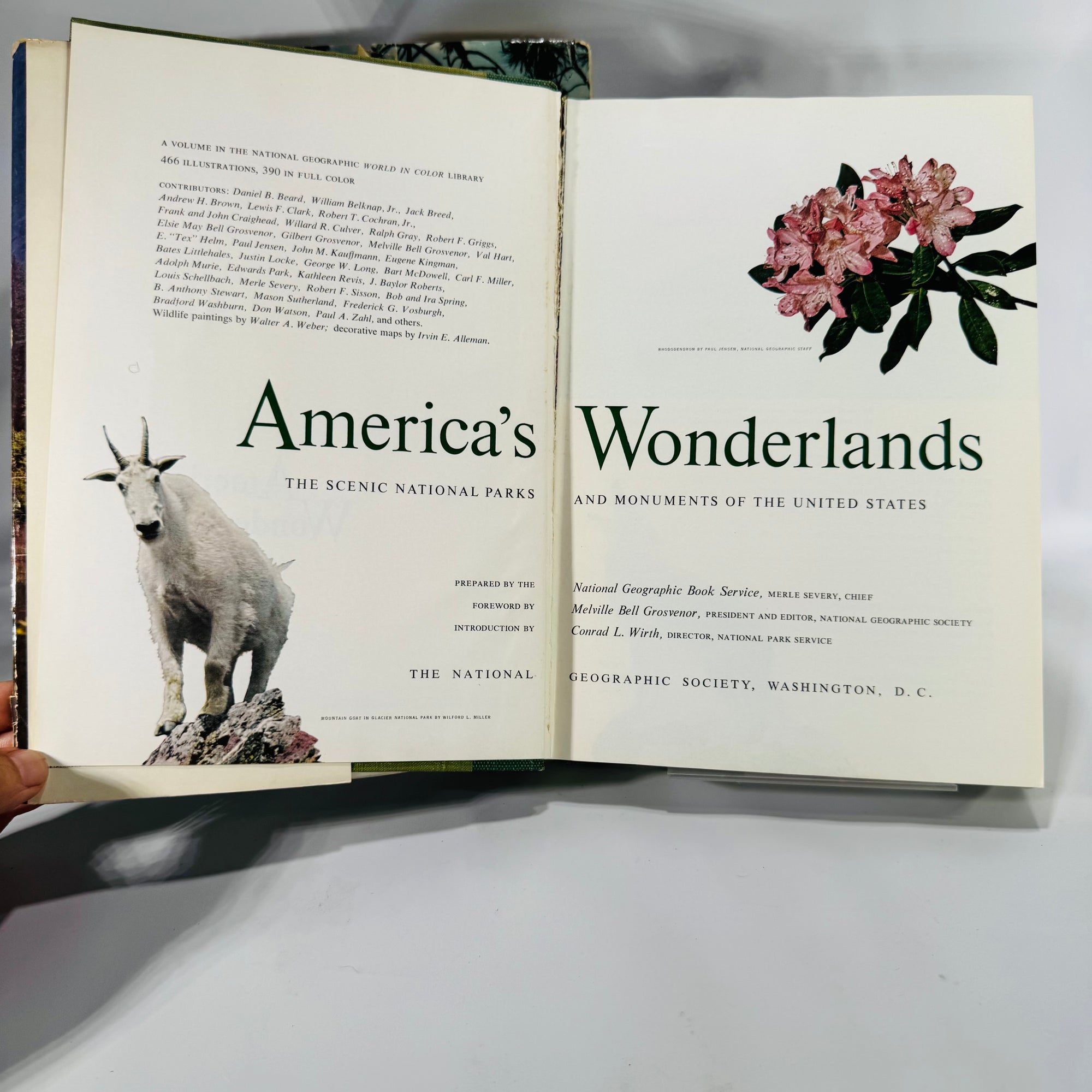 Travel & National Parks Pictorial Guides — America’s Wonderlands (1959, later printing) + Hammond’s Illustrated Travel Guide (1957, Book Club) — National Geographic & C.S. Hammond | Photo-rich, Reference, Travel & Geography