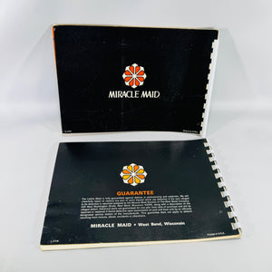 Lektro Maid Instructions (1970) + Miracle Maid “The Ultimate Dimension in Cookware” (1968) — West Bend | Comb-Bound Set, Vintage Cookware Manuals