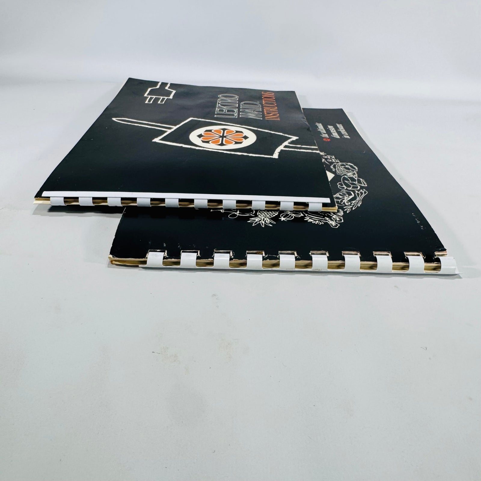 Lektro Maid Instructions (1970) + Miracle Maid “The Ultimate Dimension in Cookware” (1968) — West Bend | Comb-Bound Set, Vintage Cookware Manuals