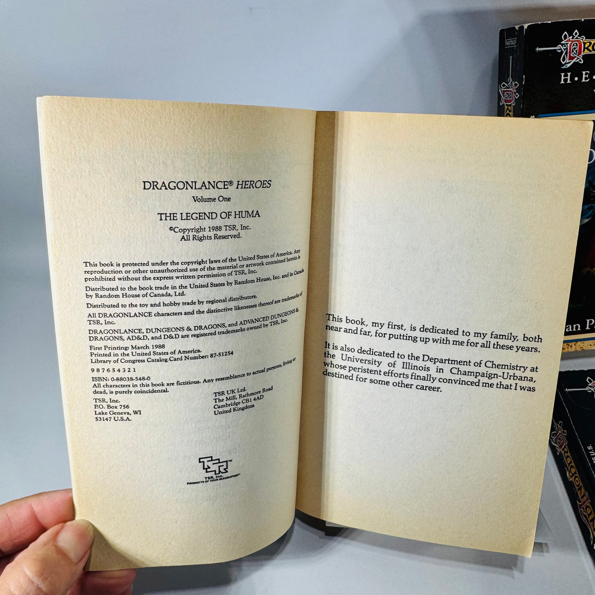 Dragonlance Heroes Paperback Book Bundle — The Legend of Huma, The Gates of Thorbardin, Galen Beknighted Richard A. Knaak, Dan Parkinson, Michael Williams | TSR | 1988–1990