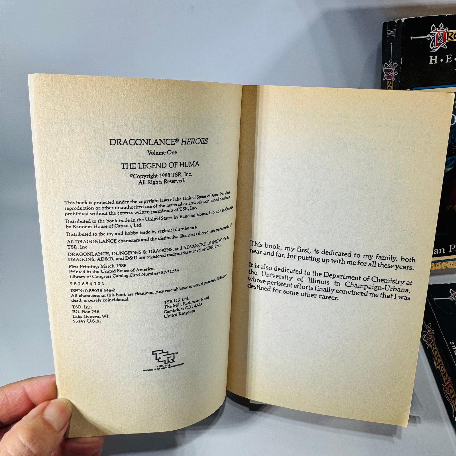 Dragonlance Heroes Paperback Book Bundle — The Legend of Huma, The Gates of Thorbardin, Galen Beknighted Richard A. Knaak, Dan Parkinson, Michael Williams | TSR | 1988–1990