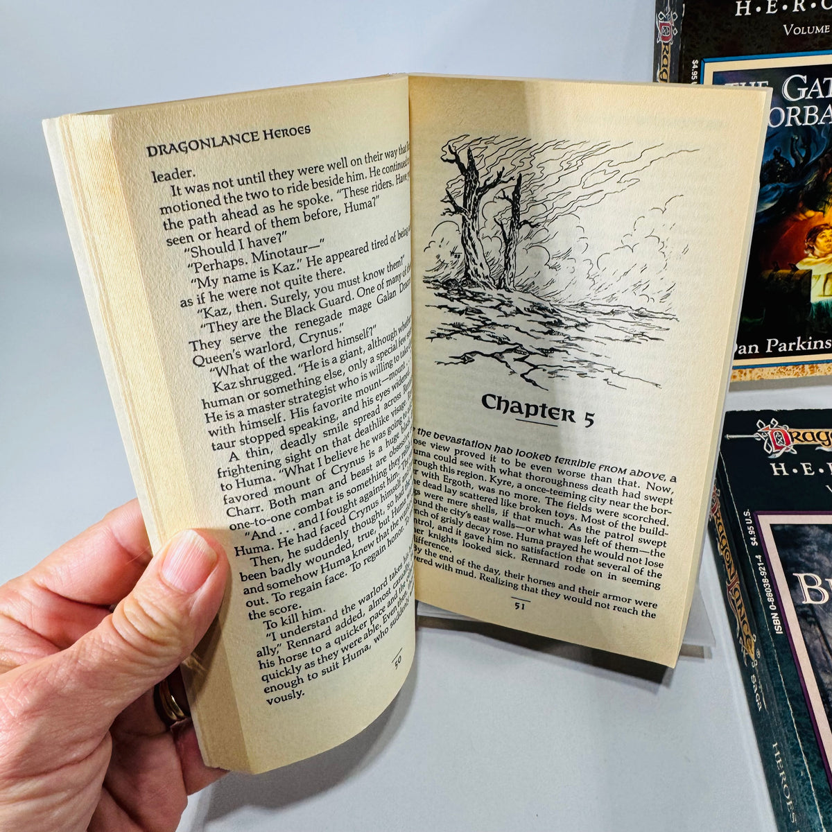 Dragonlance Heroes Paperback Book Bundle — The Legend of Huma, The Gates of Thorbardin, Galen Beknighted Richard A. Knaak, Dan Parkinson, Michael Williams | TSR | 1988–1990