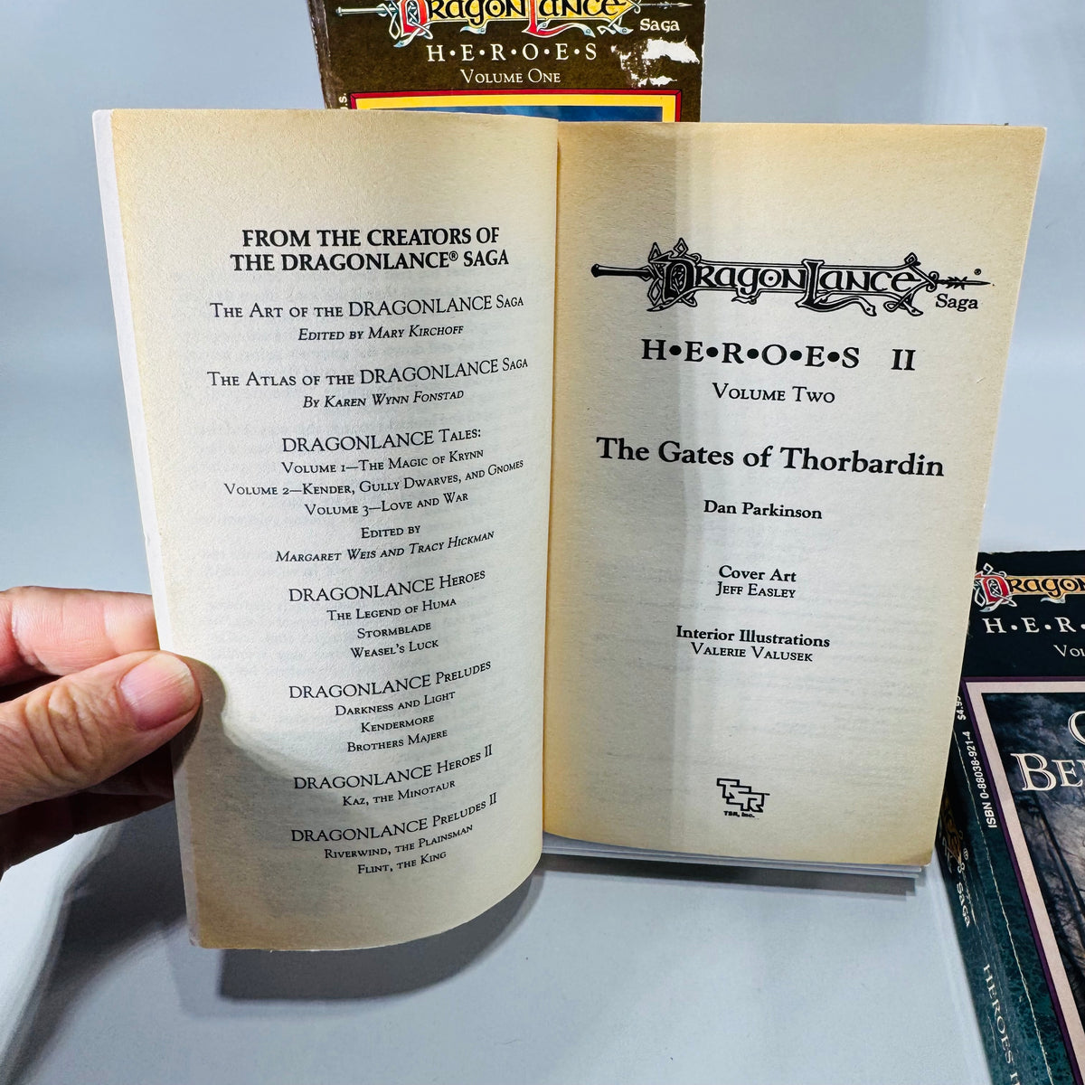 Dragonlance Heroes Paperback Book Bundle — The Legend of Huma, The Gates of Thorbardin, Galen Beknighted Richard A. Knaak, Dan Parkinson, Michael Williams | TSR | 1988–1990