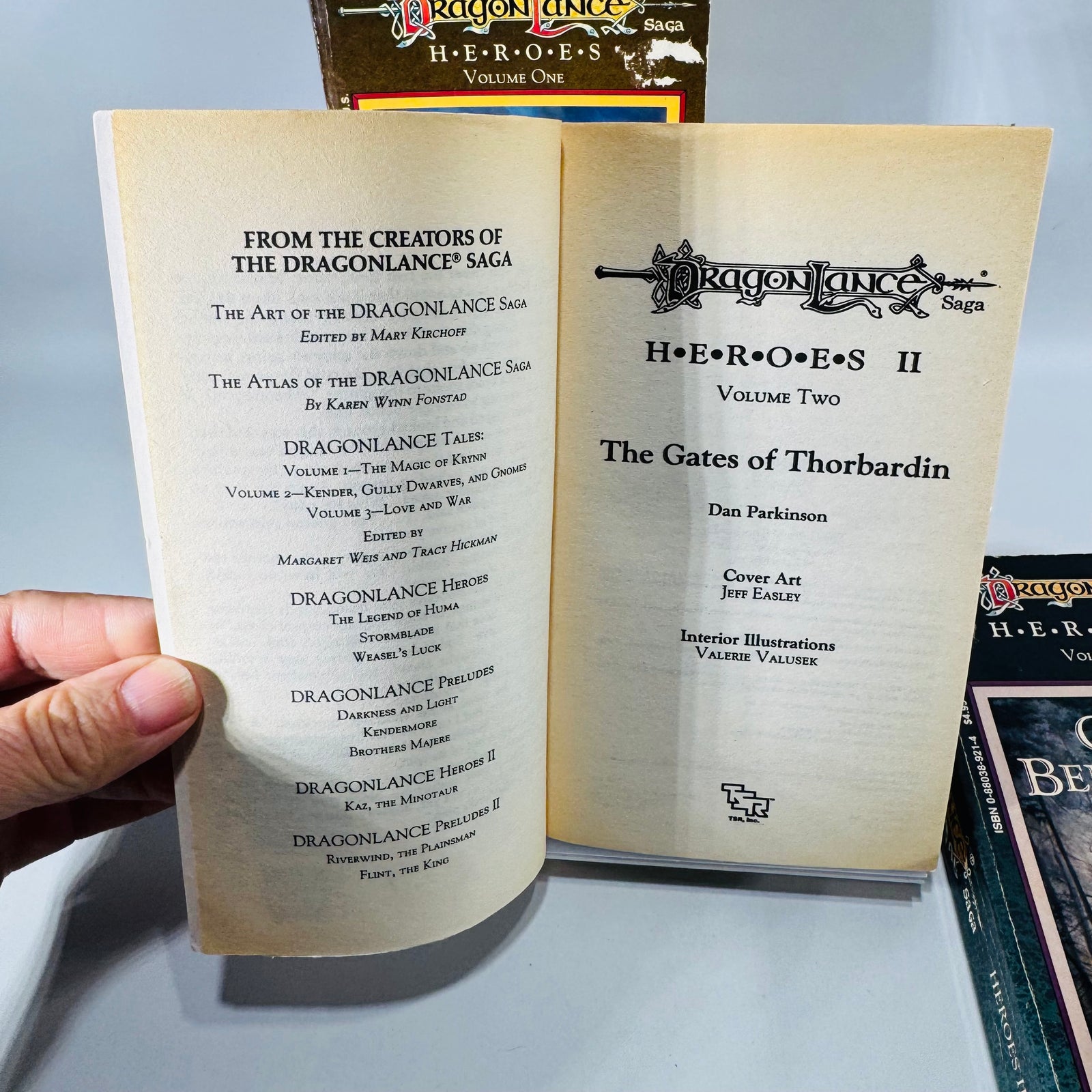 Dragonlance Heroes Paperback Book Bundle — The Legend of Huma, The Gates of Thorbardin, Galen Beknighted Richard A. Knaak, Dan Parkinson, Michael Williams | TSR | 1988–1990