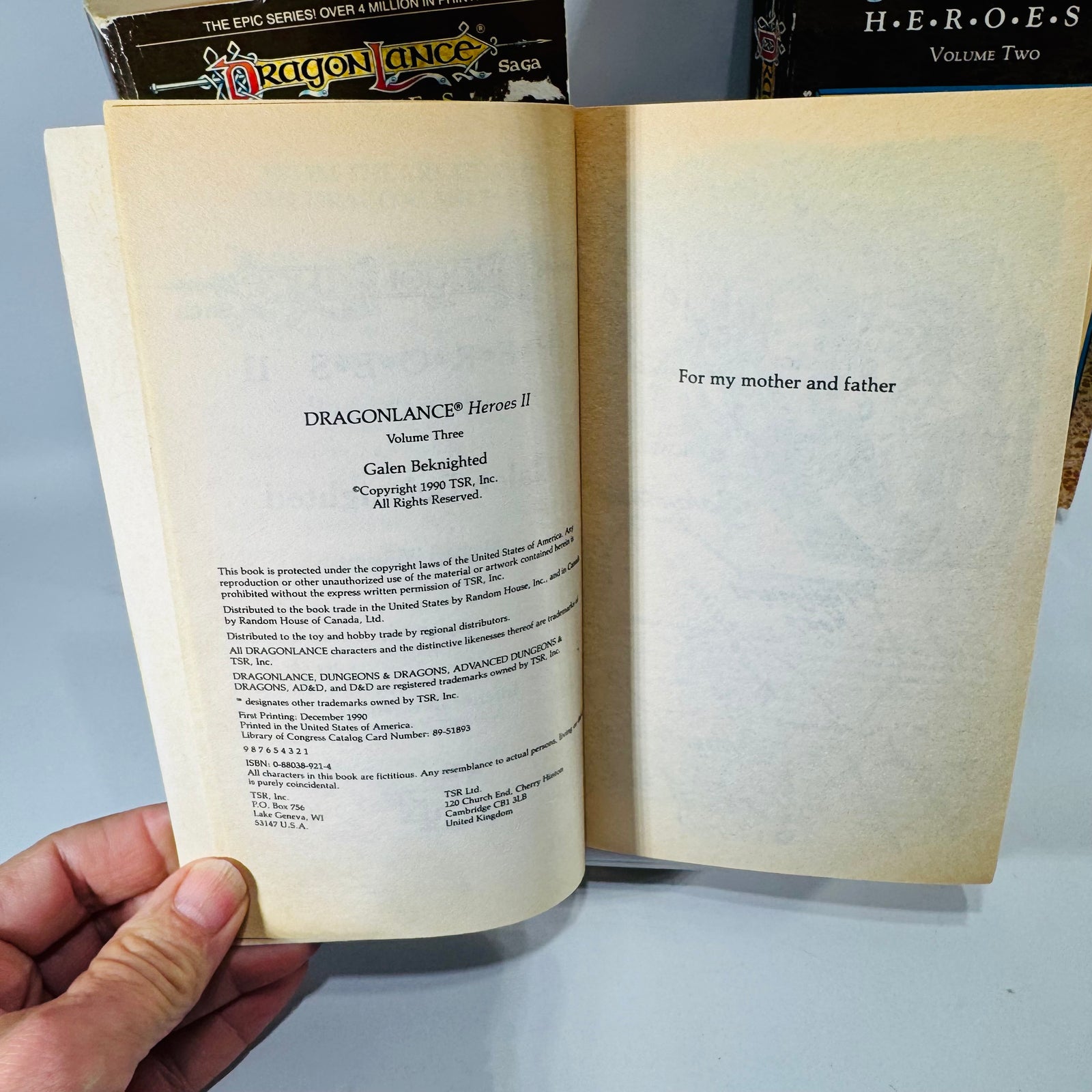 Dragonlance Heroes Paperback Book Bundle — The Legend of Huma, The Gates of Thorbardin, Galen Beknighted Richard A. Knaak, Dan Parkinson, Michael Williams | TSR | 1988–1990