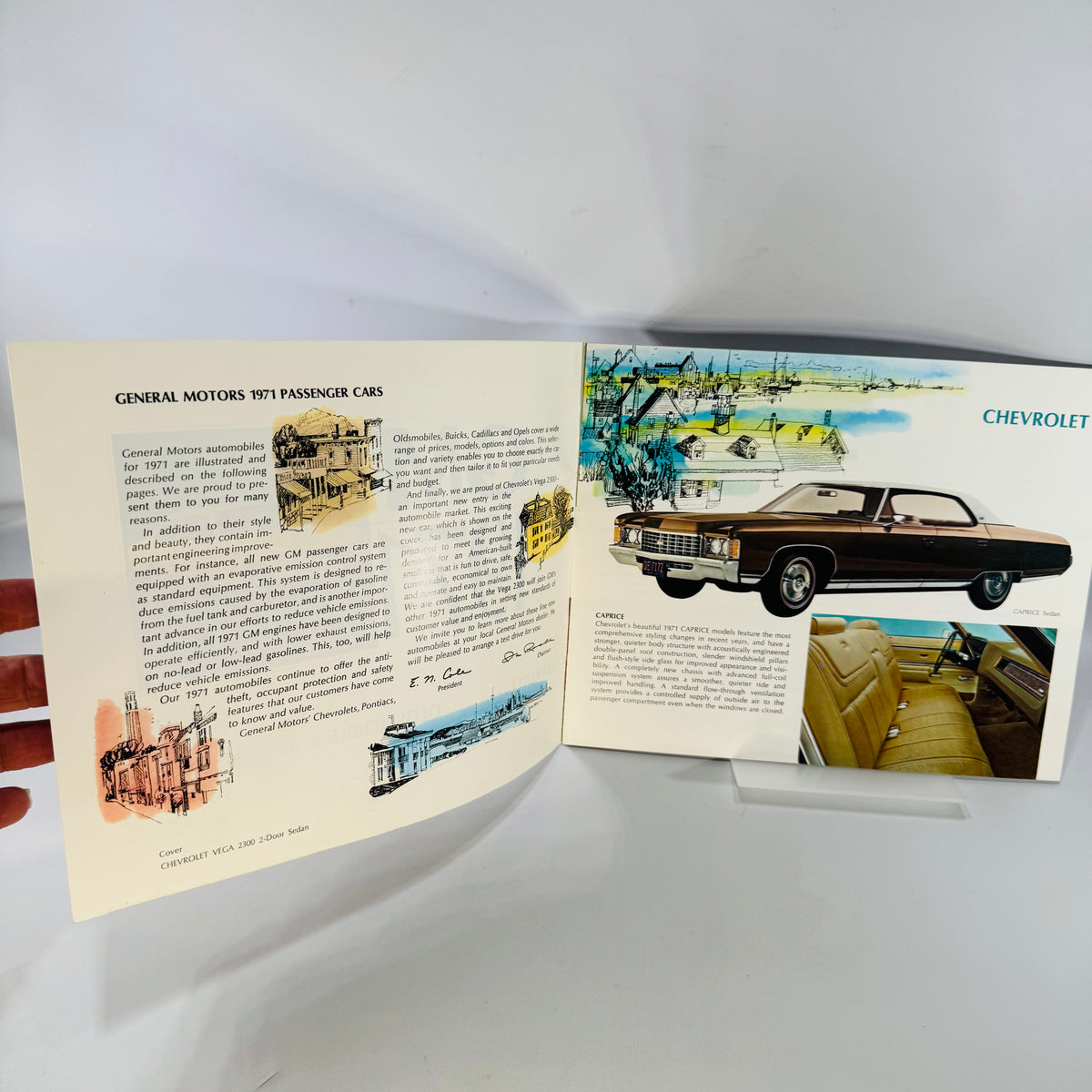 GM 1971 Passenger Cars Brochure — Chevrolet, Pontiac, Oldsmobile, Buick-Opel, Cadillac General Motors | 1971