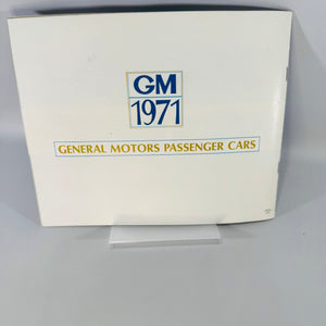 GM 1971 Passenger Cars Brochure — Chevrolet, Pontiac, Oldsmobile, Buick-Opel, Cadillac General Motors | 1971