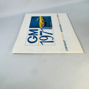 GM 1971 Passenger Cars Brochure — Chevrolet, Pontiac, Oldsmobile, Buick-Opel, Cadillac General Motors | 1971