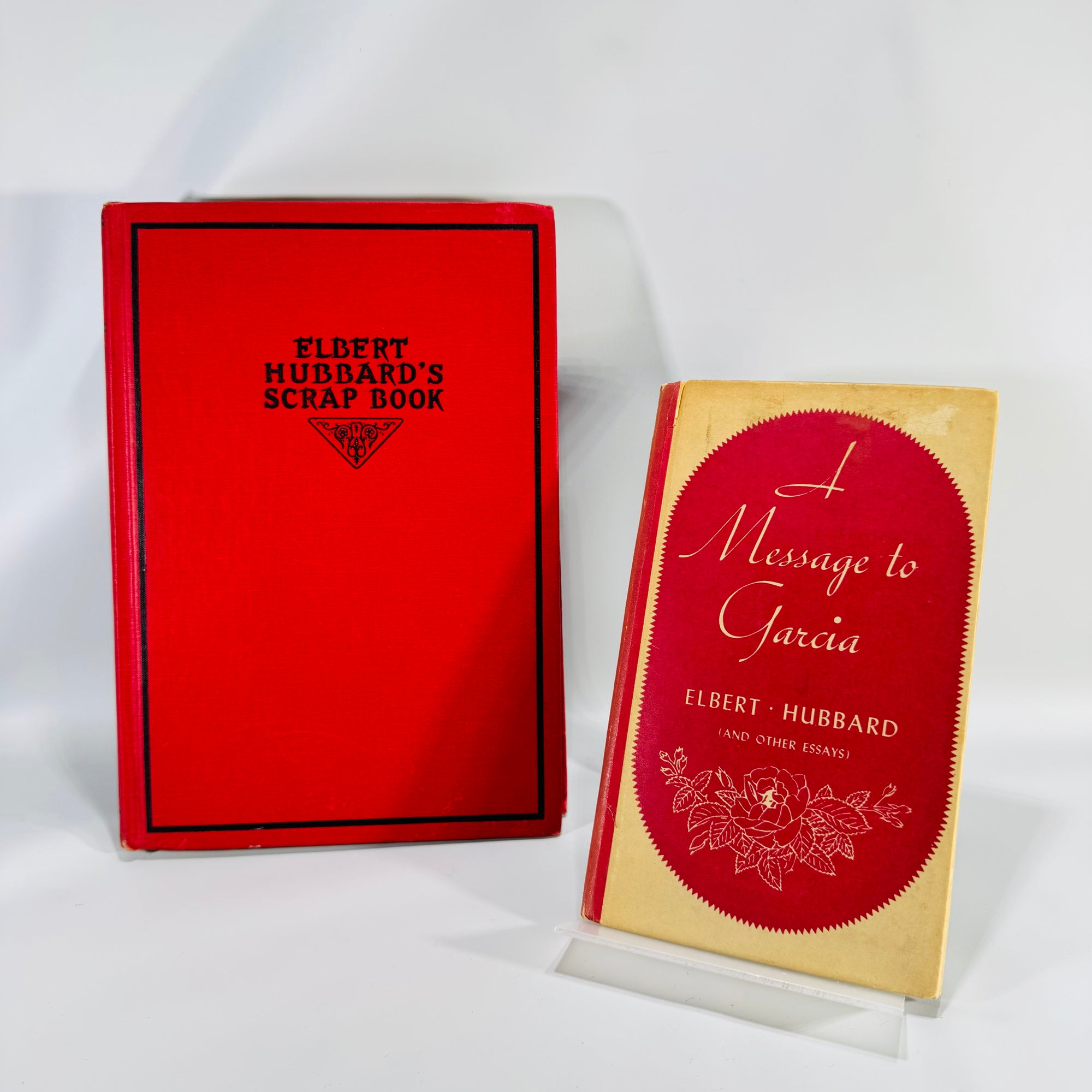 Vintage Leadership & Quotations — A Message to Garcia (1924) + Elbert Hubbard’s Scrap Book (1923) — Elbert Hubbard | 2-Book Lot, Inspirational Essays, GENRE: Inspirational Essays & Quotations