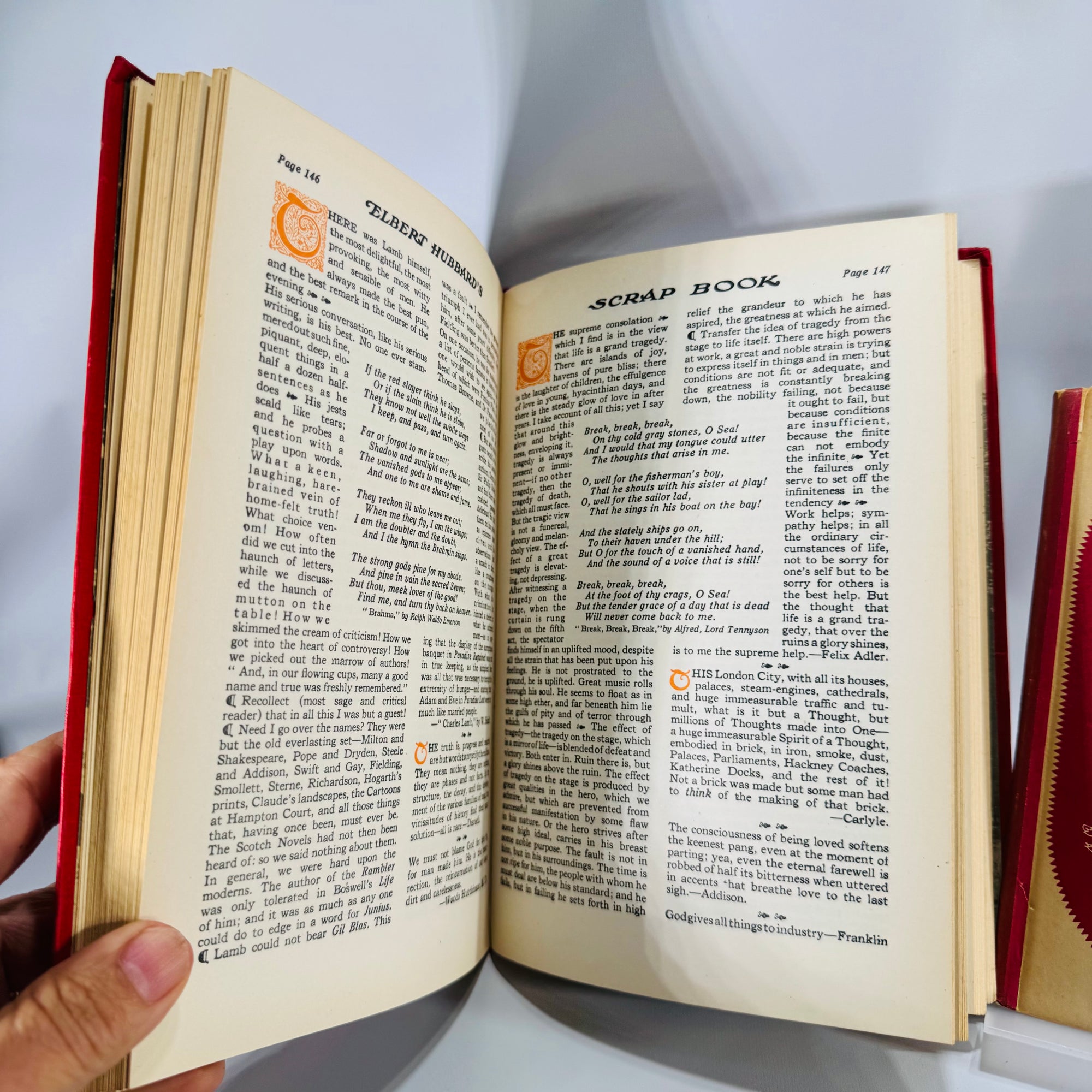 Vintage Leadership & Quotations — A Message to Garcia (1924) + Elbert Hubbard’s Scrap Book (1923) — Elbert Hubbard | 2-Book Lot, Inspirational Essays, GENRE: Inspirational Essays & Quotations