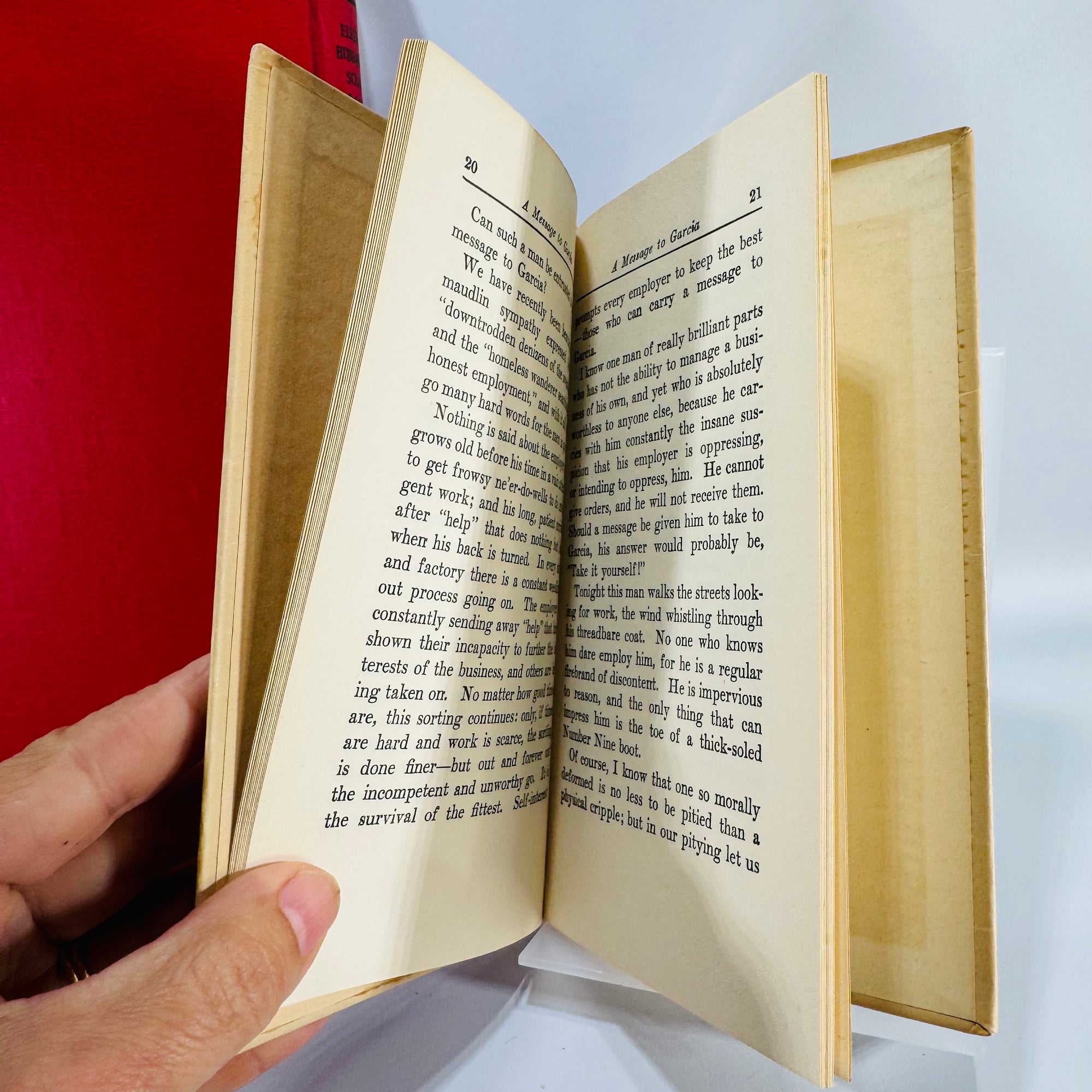 Vintage Leadership & Quotations — A Message to Garcia (1924) + Elbert Hubbard’s Scrap Book (1923) — Elbert Hubbard | 2-Book Lot, Inspirational Essays, GENRE: Inspirational Essays & Quotations