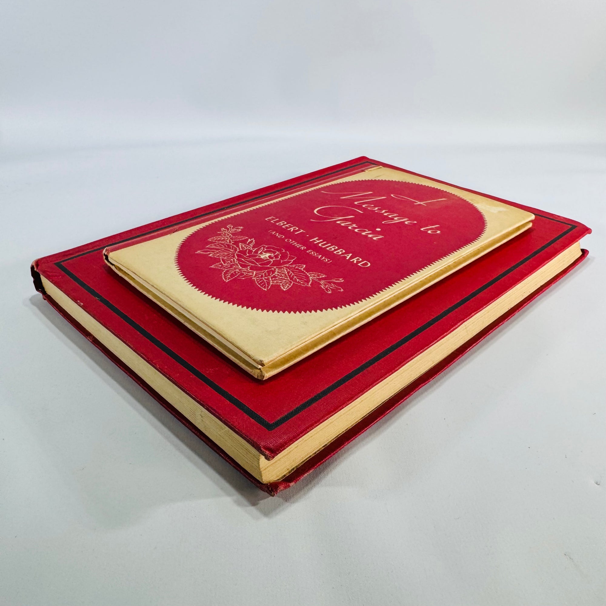 Vintage Leadership & Quotations — A Message to Garcia (1924) + Elbert Hubbard’s Scrap Book (1923) — Elbert Hubbard | 2-Book Lot, Inspirational Essays, GENRE: Inspirational Essays & Quotations