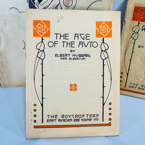 Arts & Crafts Ephemera Lot — The FRA (Jan. 1910) + Roycrofters Booklets (c.1910) — Elbert Hubbard | Roycroft Press design, Arts & Crafts Movement