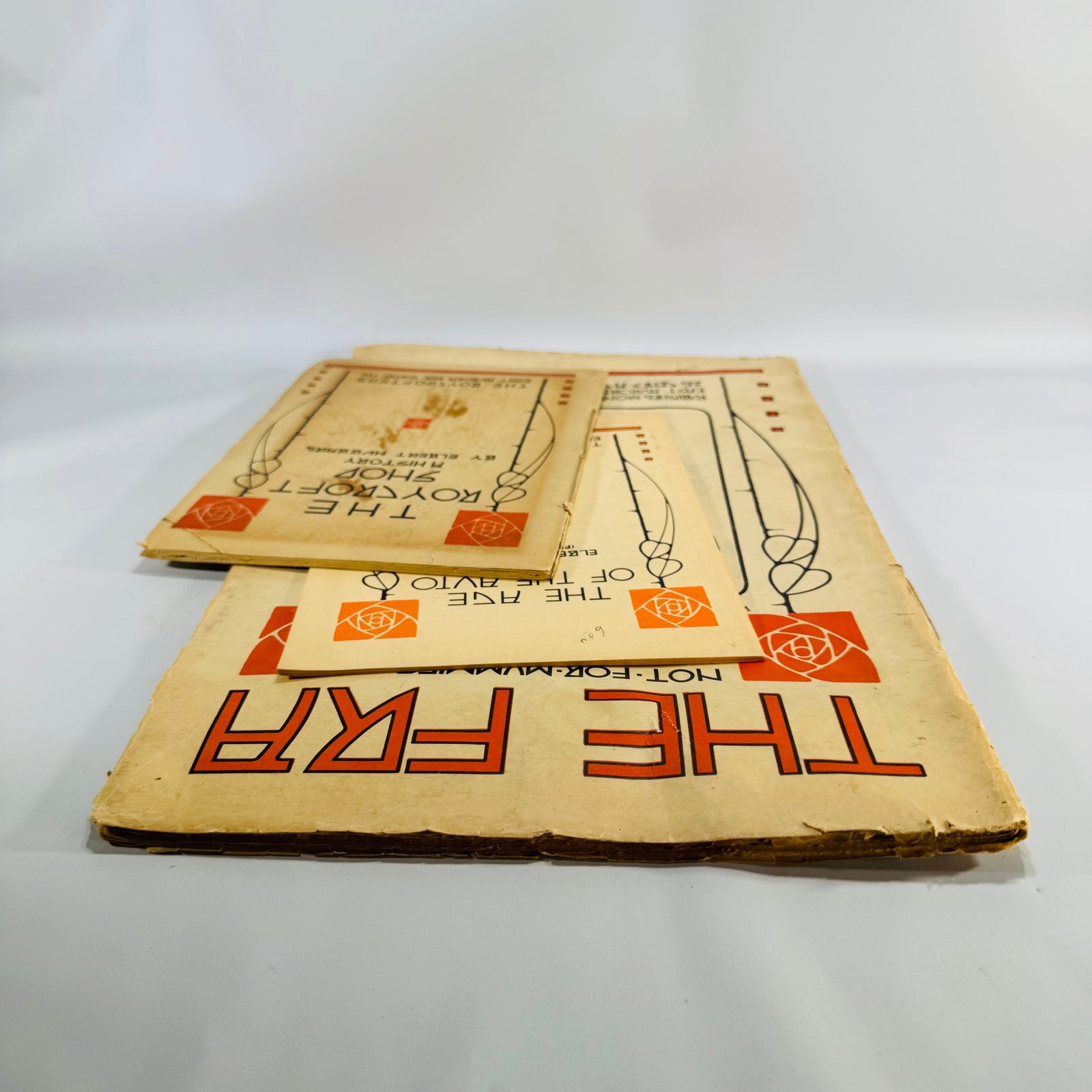 Arts & Crafts Ephemera Lot — The FRA (Jan. 1910) + Roycrofters Booklets (c.1910) — Elbert Hubbard | Roycroft Press design, Arts & Crafts Movement