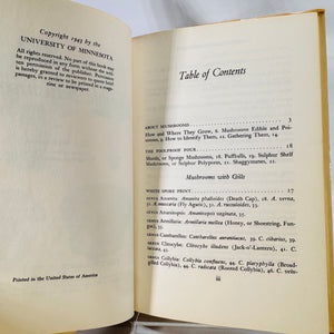 Common Edible Mushrooms by Clyde M. Christensen (1943), The University of Minnesota Press, Hardcover with Dust Jacket
