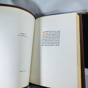 Roycroft Classics 3-Book Lot — Elbert Hubbard (Time & Chance 1901 Rev.; Guide Book for Little Journeys 1926; Note Book 1957) | Arts & Crafts Essays, Biography