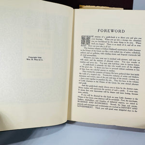 Roycroft Classics 3-Book Lot — Elbert Hubbard (Time & Chance 1901 Rev.; Guide Book for Little Journeys 1926; Note Book 1957) | Arts & Crafts Essays, Biography