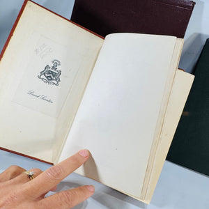 Roycroft Classics 3-Book Lot — Elbert Hubbard (Time & Chance 1901 Rev.; Guide Book for Little Journeys 1926; Note Book 1957) | Arts & Crafts Essays, Biography