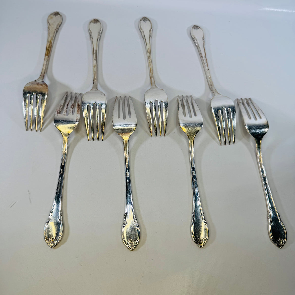 1847 Rogers Bros Remembrance Luncheon Forks | Set of 8 Silverplate Flatware